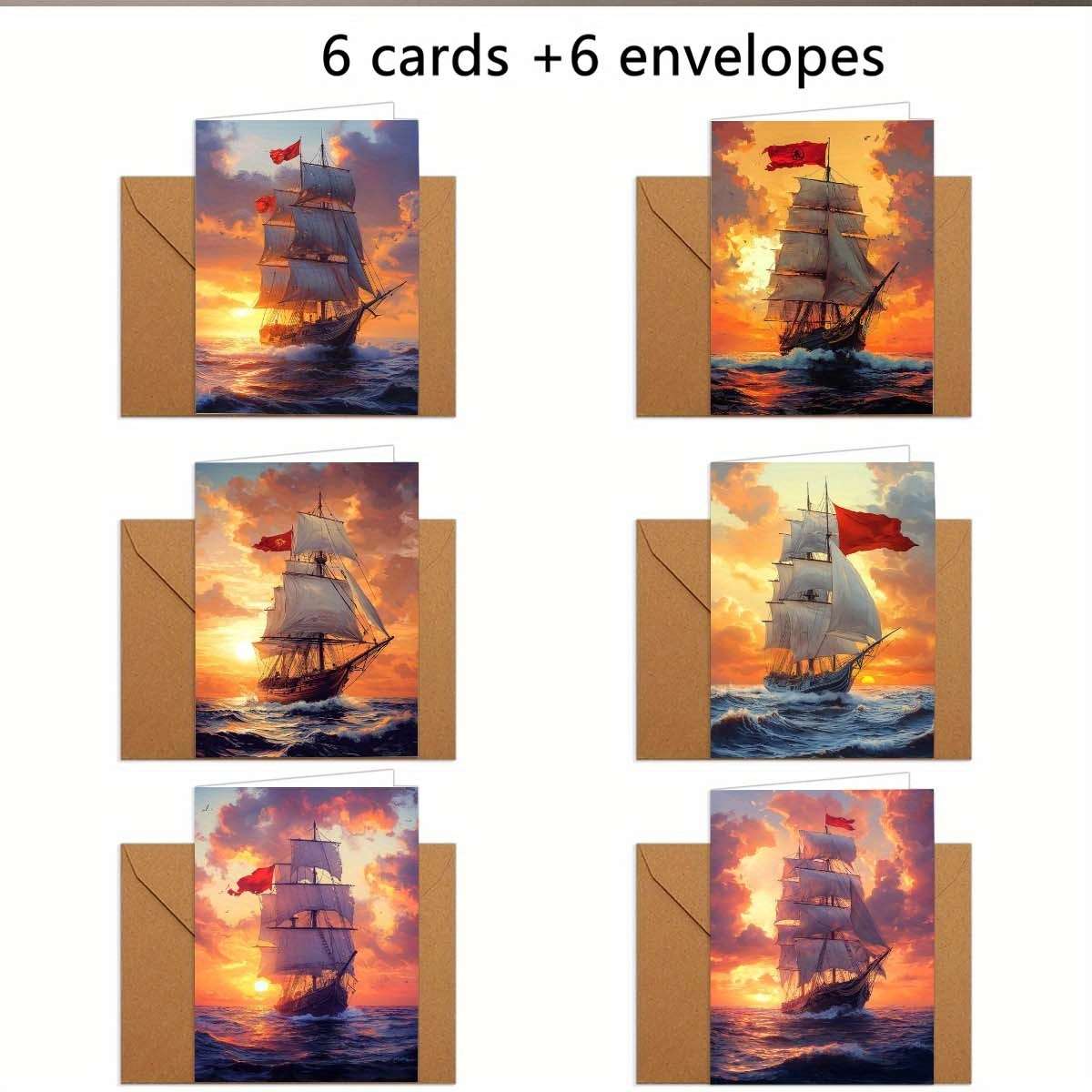 Greeting Cards Quantity 6Pcs