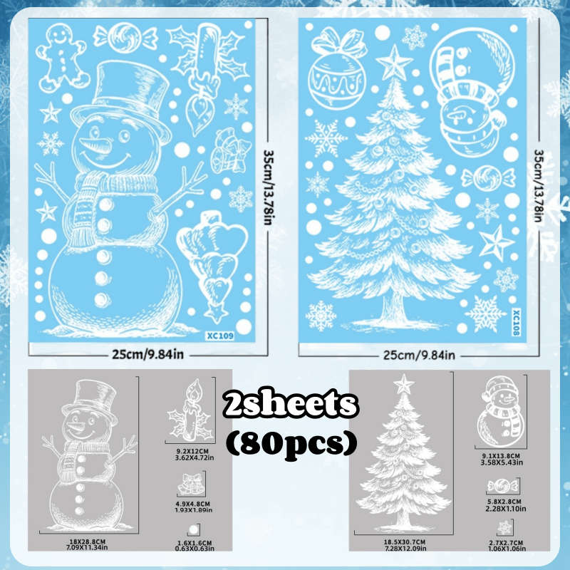 Christmas Decorations Quantity 1Sheet 43Pcs