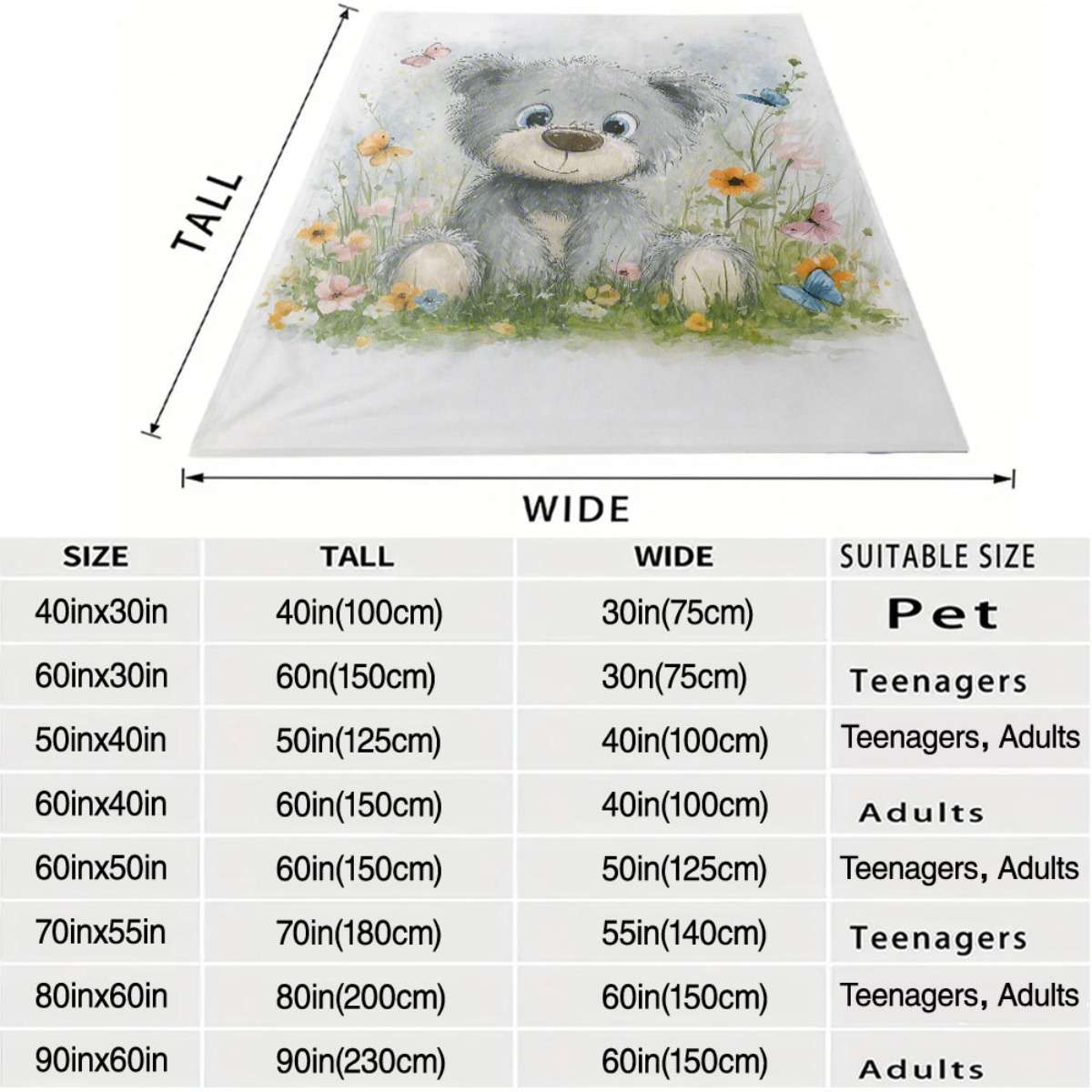 Blanket 60*40In150*100Cm