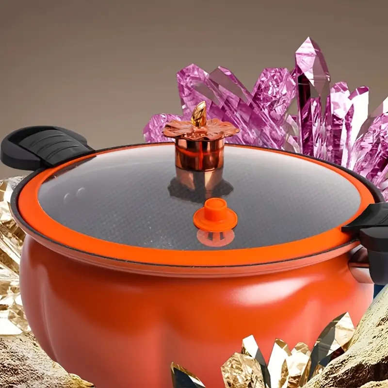 2-Piece Pumpkin-Shaped Aluminum Cookware Set