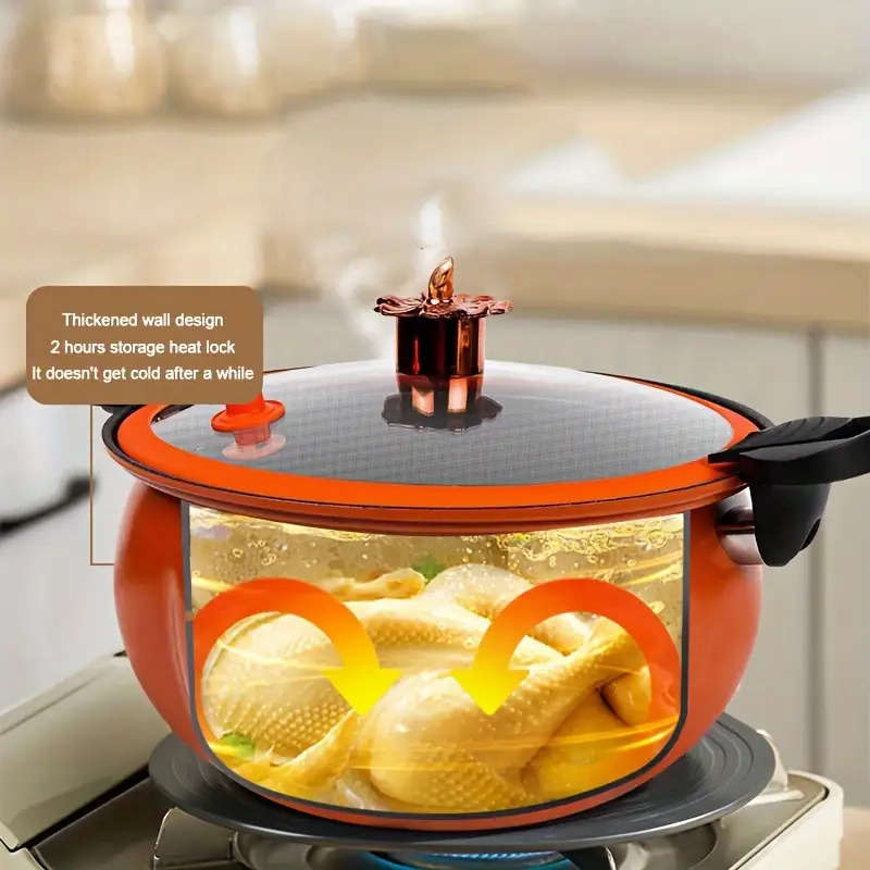 2-Piece Pumpkin-Shaped Aluminum Cookware Set