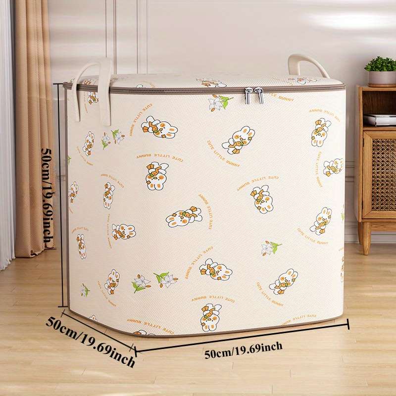 Trend Extra Large Capacity Quilt Clothes Storage Bag Handle Waterproof Moisture