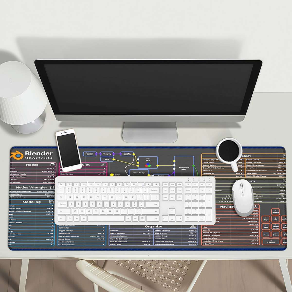 Mouse Pad Color 1Pc Size 15.8X35.43In