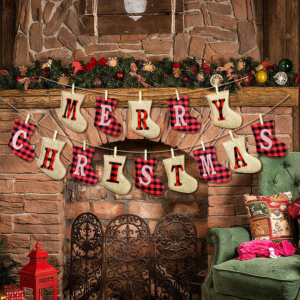 Christmas Decorations Style Merry Christams  Facing Left