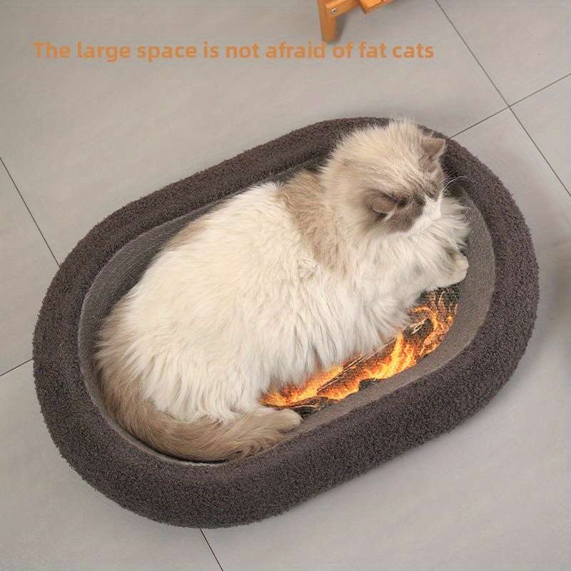 Pet Supplies Color Deep  Mouth Cat Bed  Black Koala Pattern