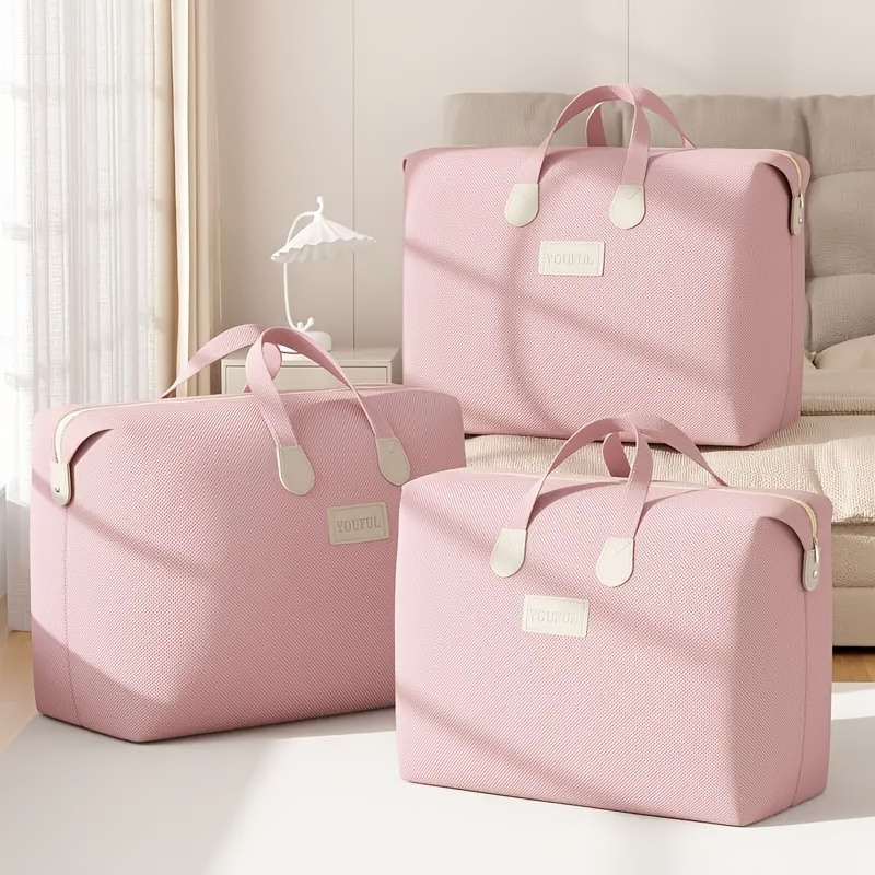6Pcs Travel Bag Luggage Bag For Quilt Lotus Size M