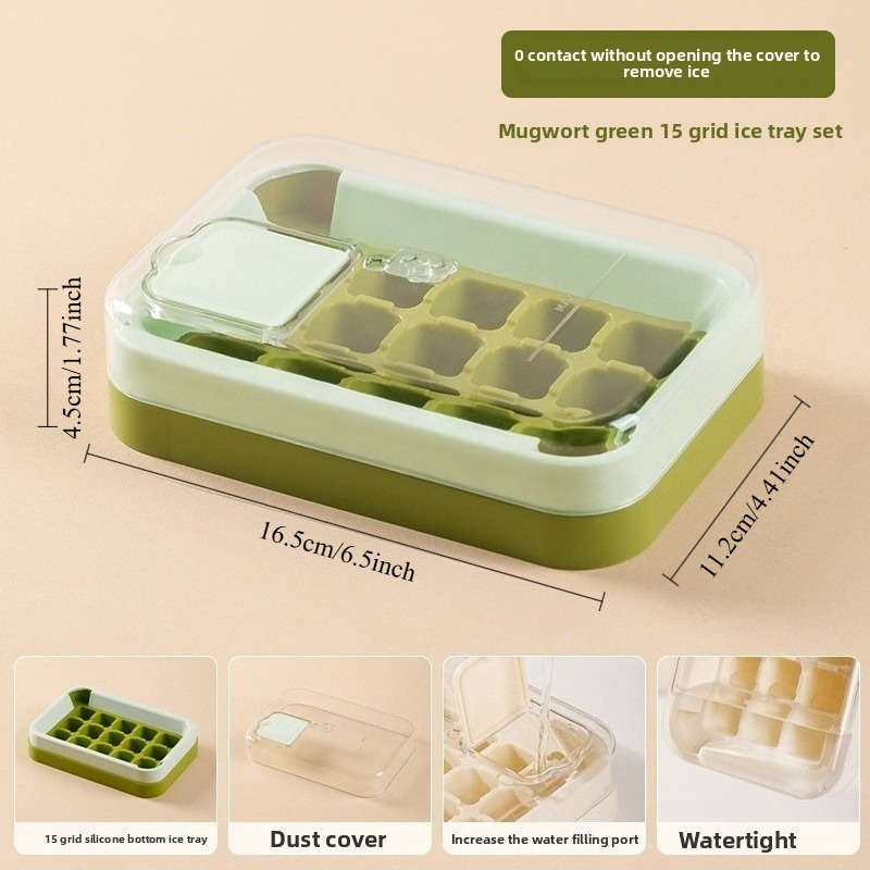 Ice Molds Color Small Green 6 Grid