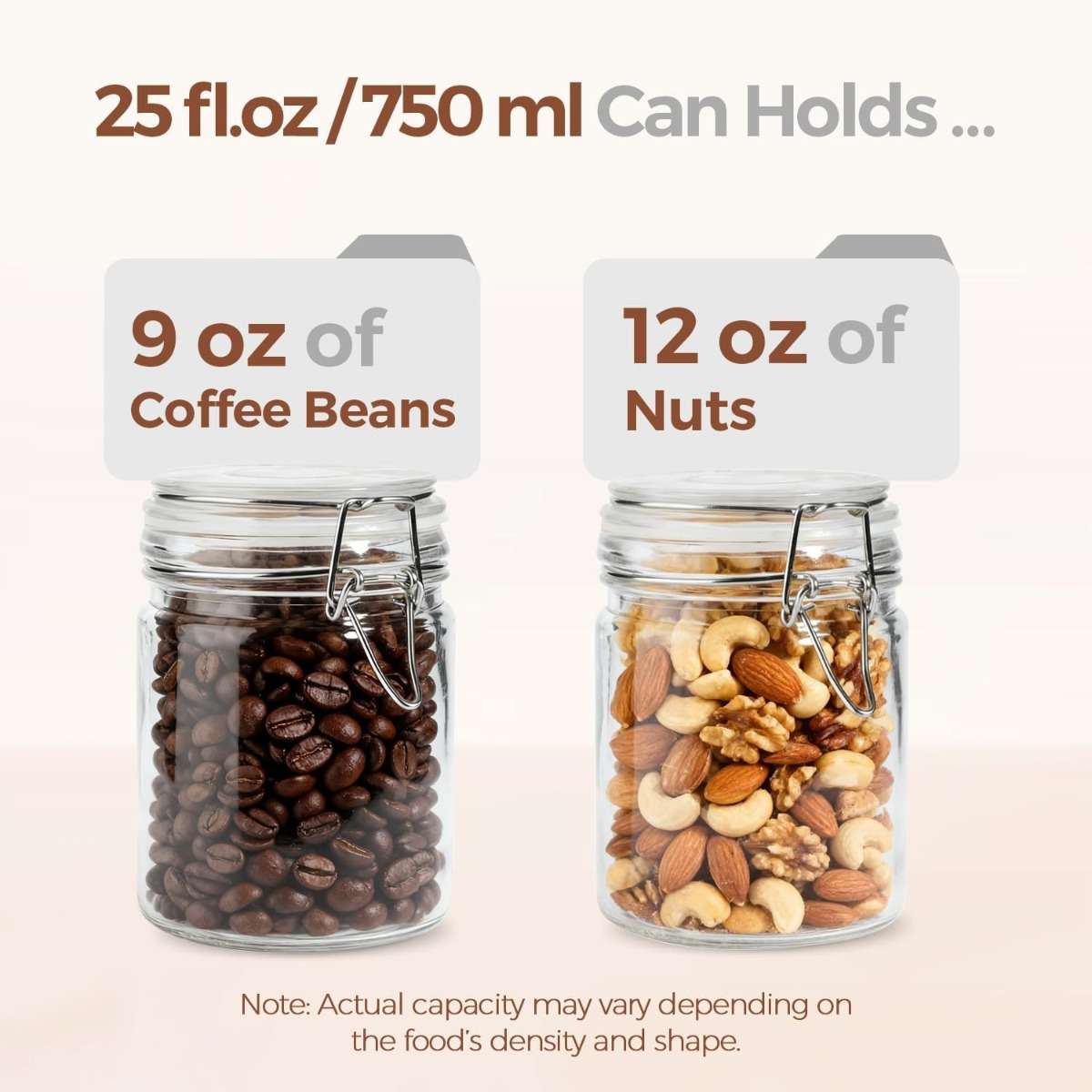 Sealed Jar Quantity 2Pcs Capacity750Ml25Fl.Oz