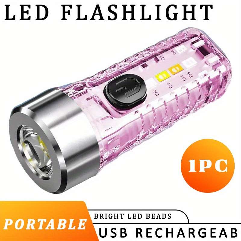 Portable Lamp Items Pink Flashlight Quantity 1Pc
