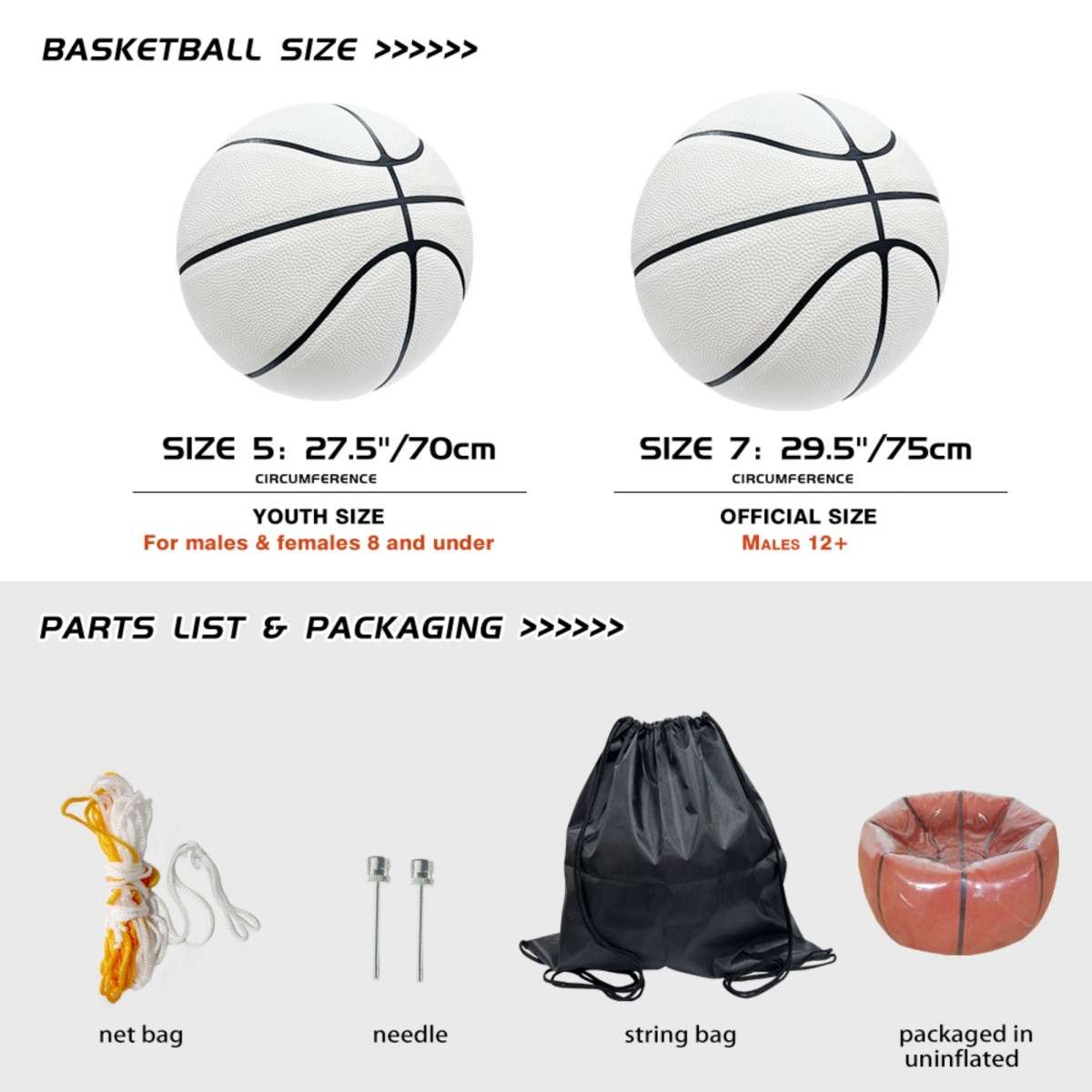 Basketball Size  Circumference In Inches Size 12.768.58Cm Stylea