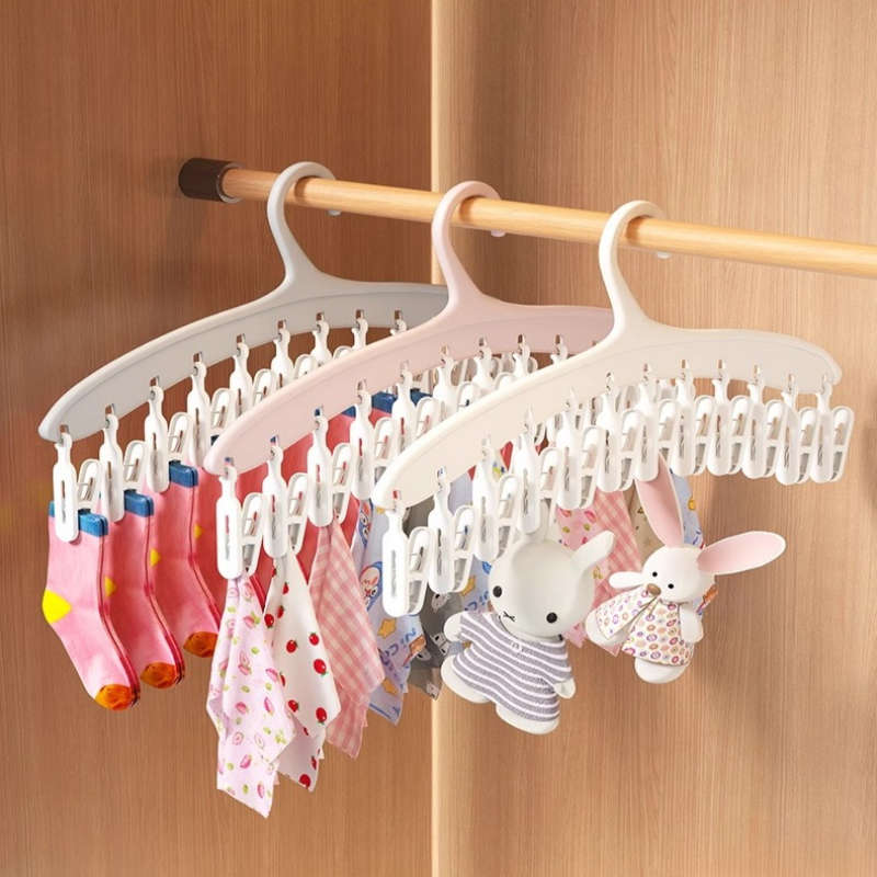 Clothes Rack White Pink Grey Quantity 3Pcs