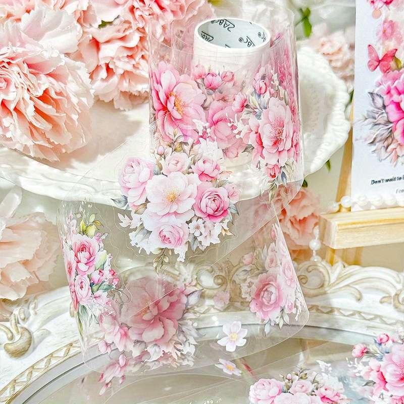 Adhesive Tape Style Pink Bloom Quantity4 Rolls Box