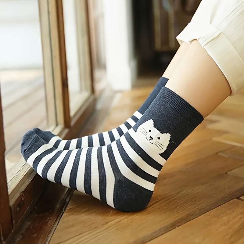 Women S Socks Color 5Pairs Mixed Colors Size Asian Onesize