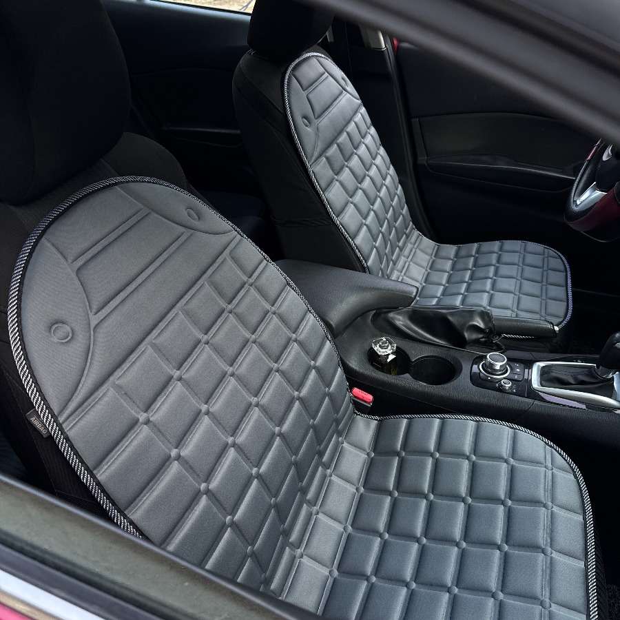 Car Seat Cushion Grey Size 2 Seats