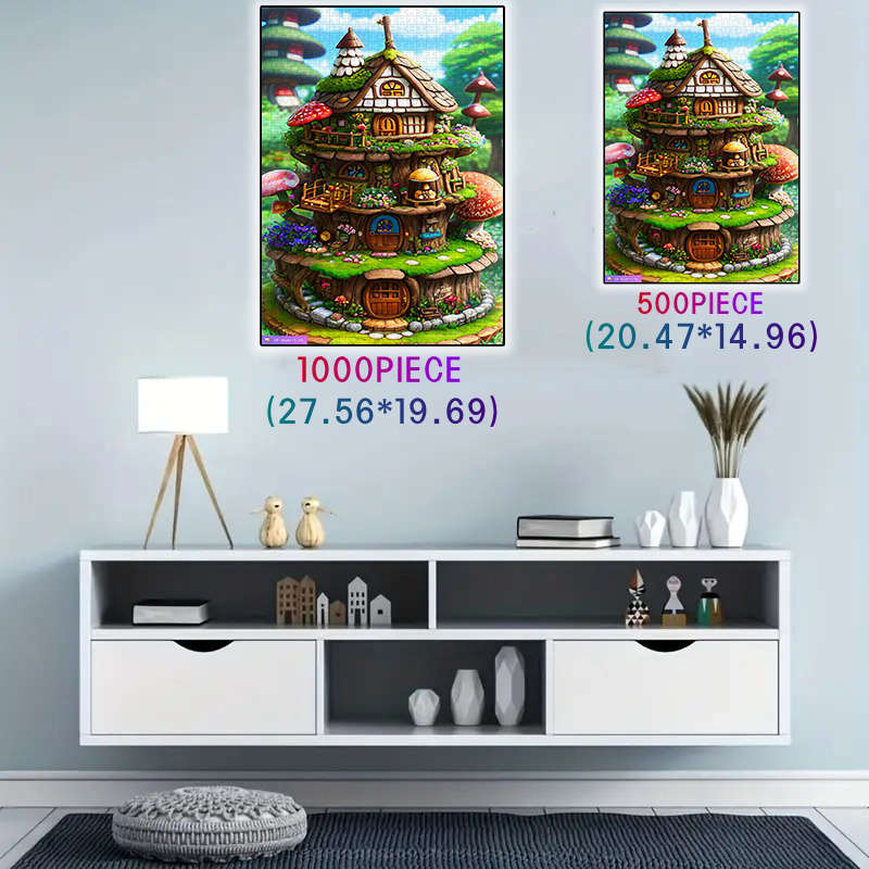 3D Building Model Puzzle Set Model 500Pcs