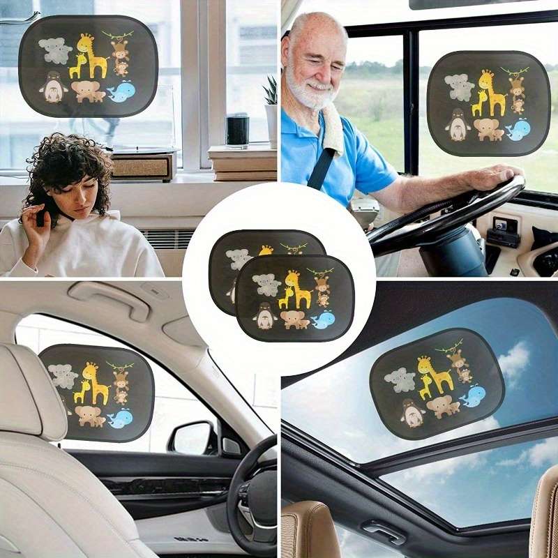 Car Sun Shades Style Animal Pattern