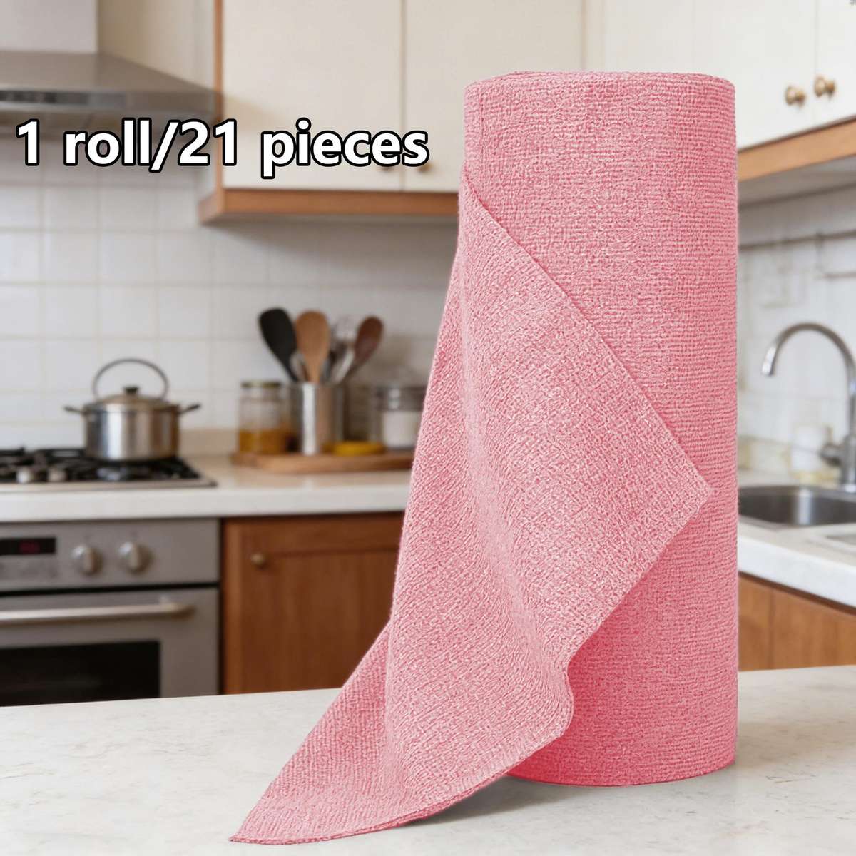 Rag Color Thickened Pink 2 S