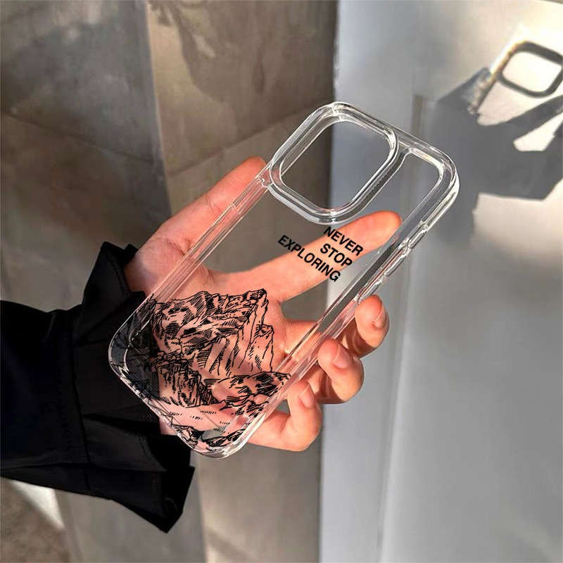 Transparent For iPhone Phone Case