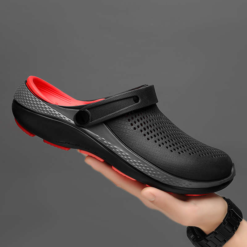 Men Slippers Summer Style Grey Size Uk 7