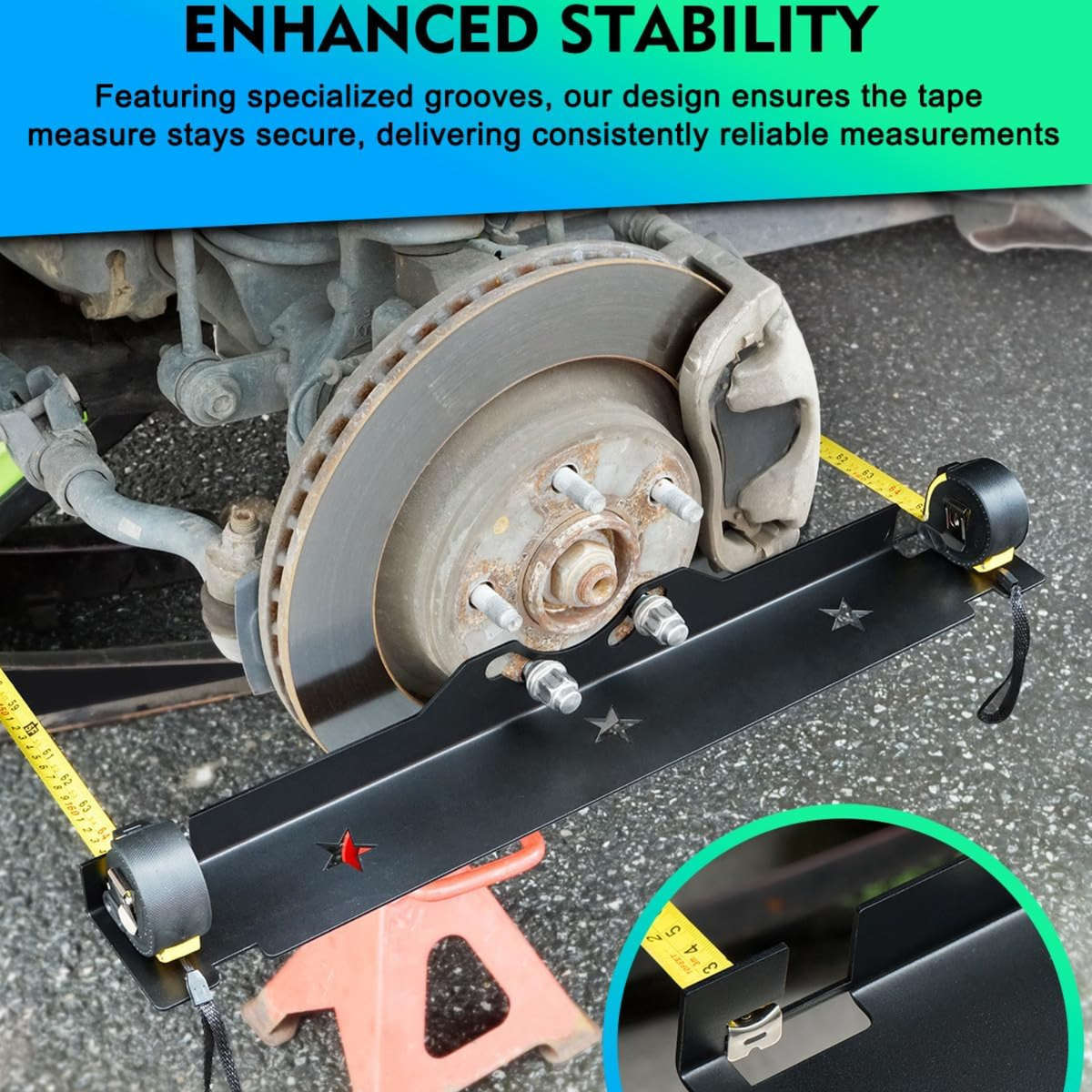 2-Piece High-Quality Iron Wheel Alignment Tool Board