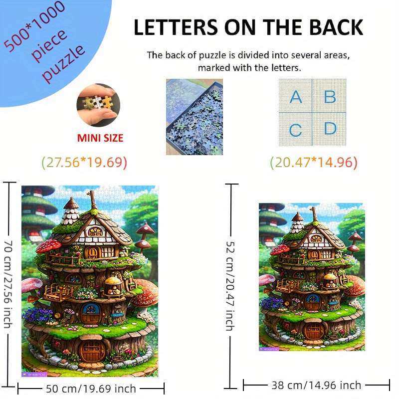 3D Building Model Puzzle Set Model 500Pcs