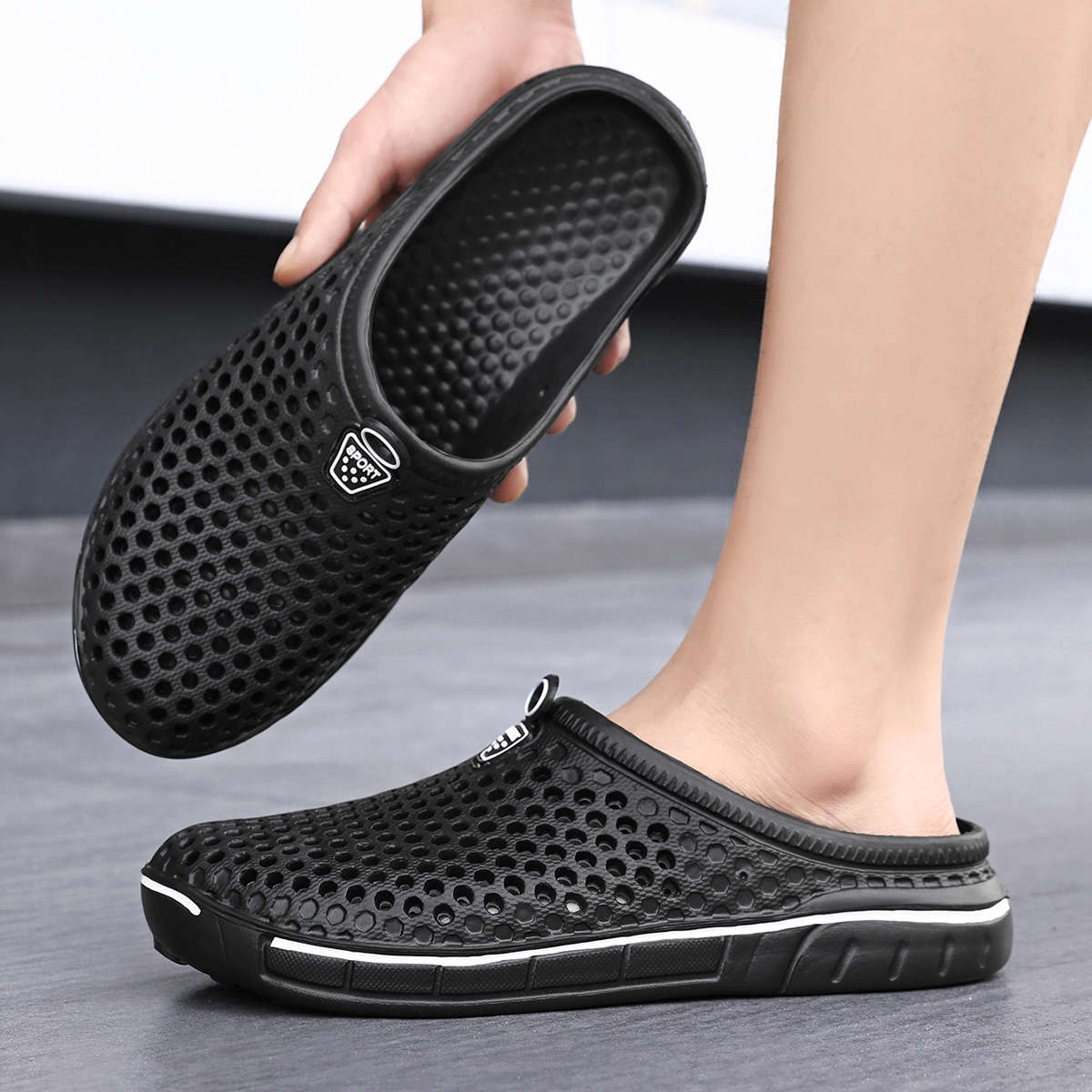 Sandals Color Black Size Uk 9