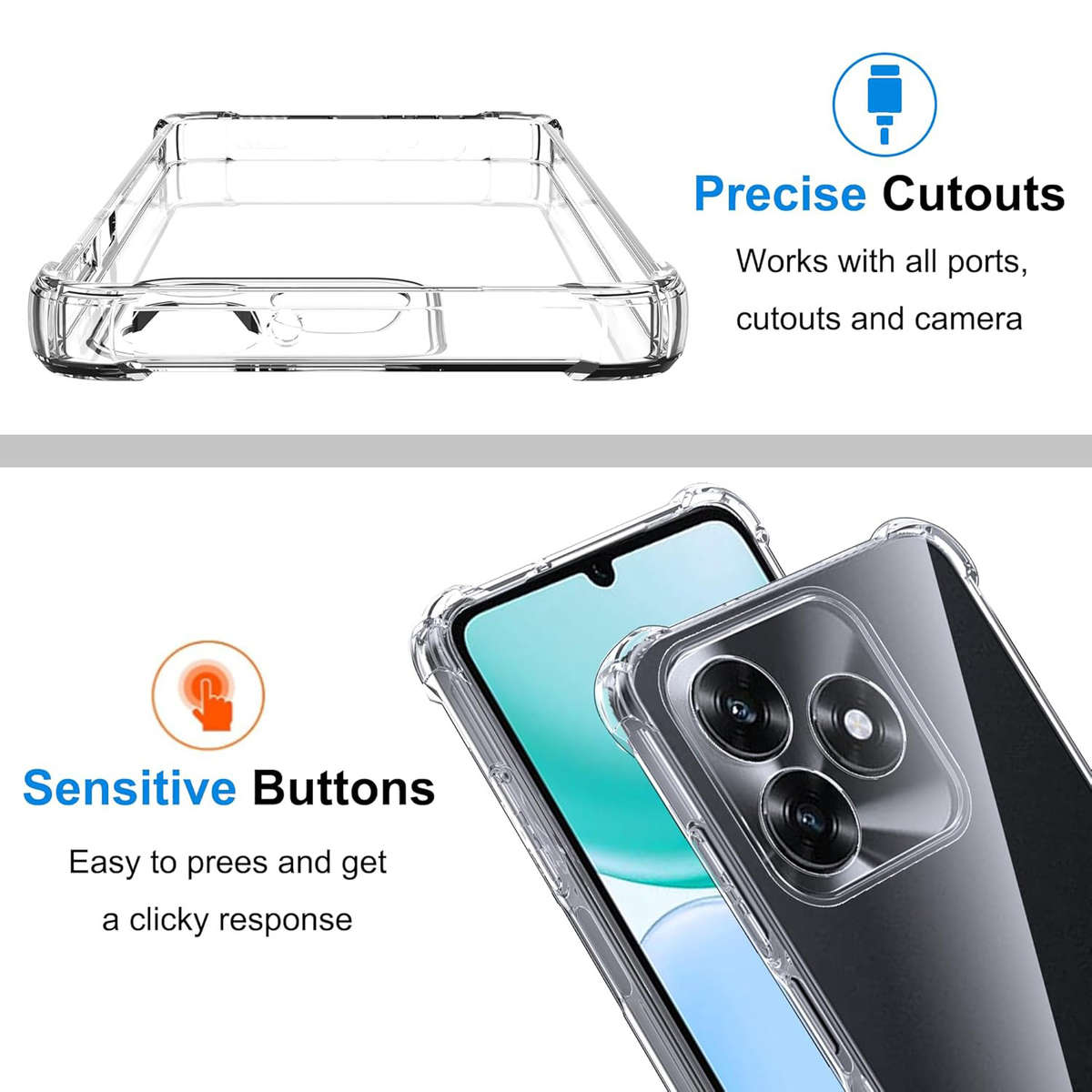 Screen Protector Compatible Model Honor X5C Plus Quantity 2*Glass 1*Cover