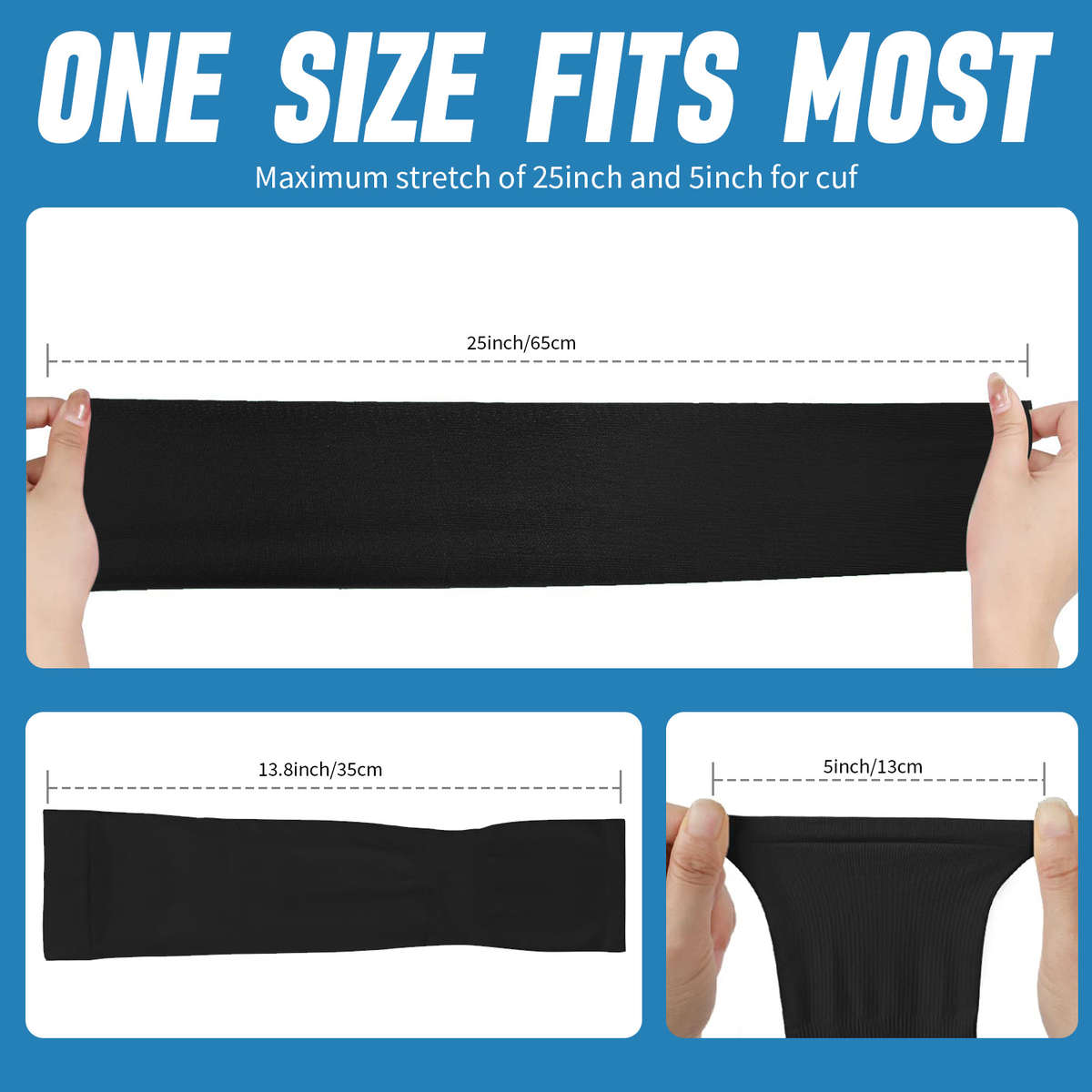 Sunscreen Sleeves Color 2 Black 2 Green White Sky Blue Orange