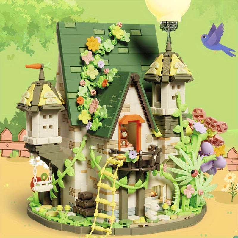 Building Toy Architectural Model Toy Set Color Carrot House  2393 Pcs