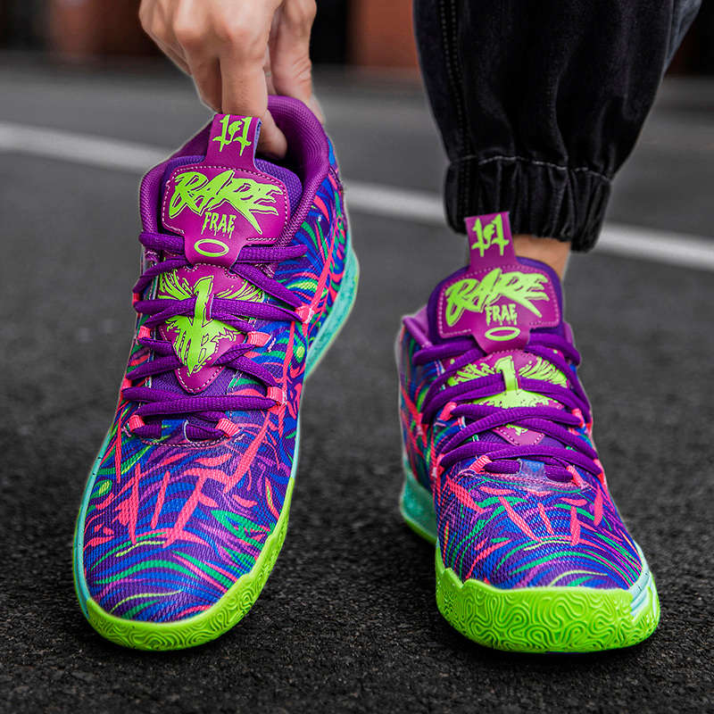Sneakers Purple Green Size Uk 4