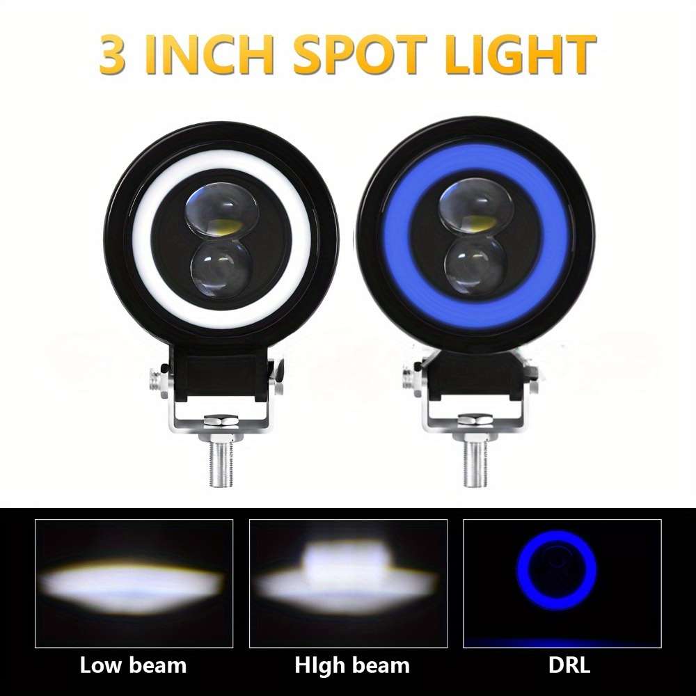 Car Lights Color 2Pcs White White