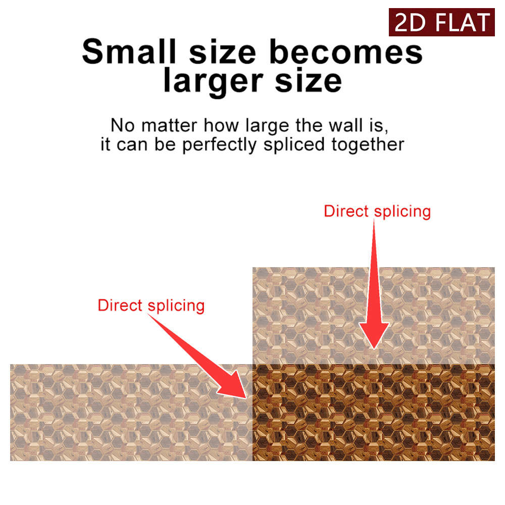 Self Adhesive Floor Stickers 7.87X7.87Inch 20X20Cm 10Pcs