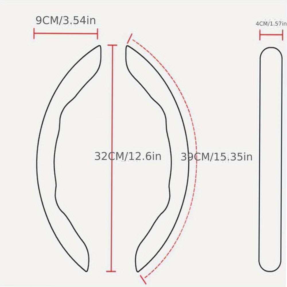 Car Steering Wheel Cover Black Quantity 2Pc Black