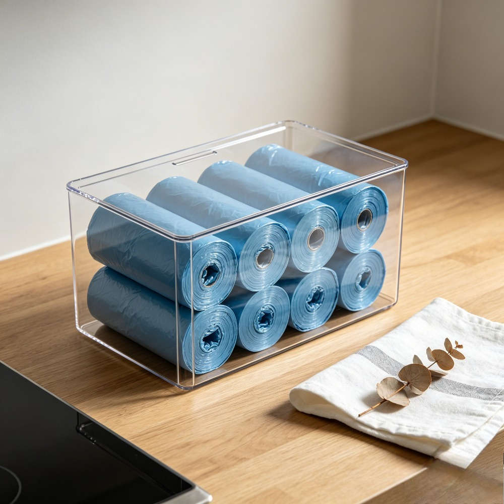 Trash Bagblue 5 Rolls100 Sheets