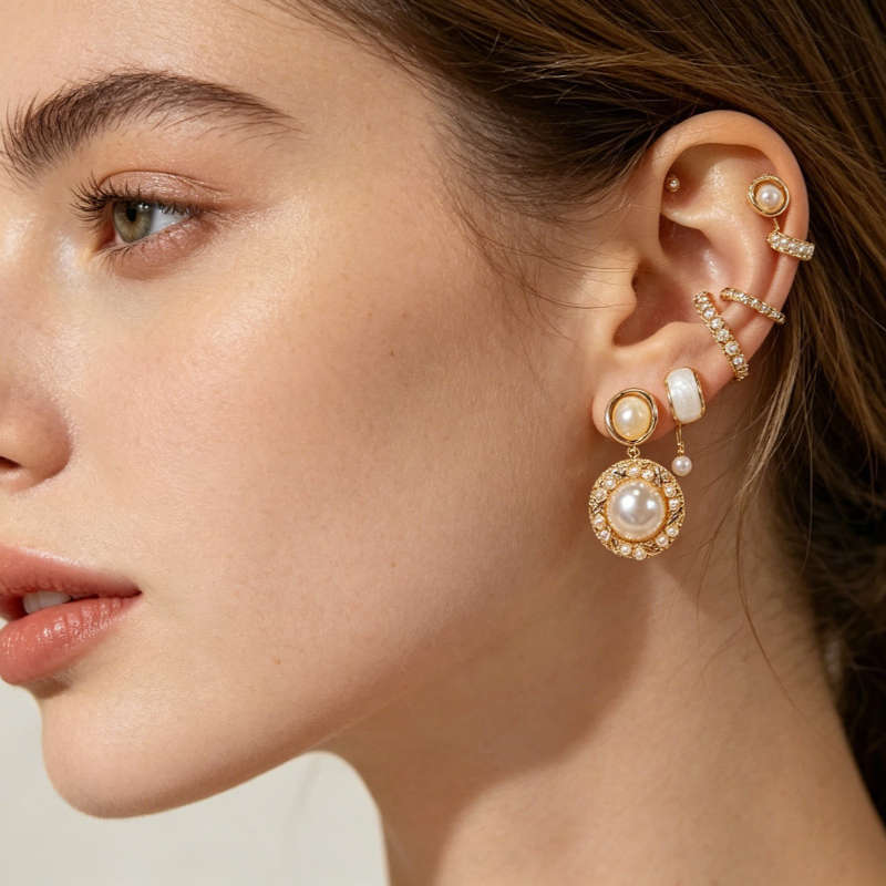Women S Earrings Color Golden