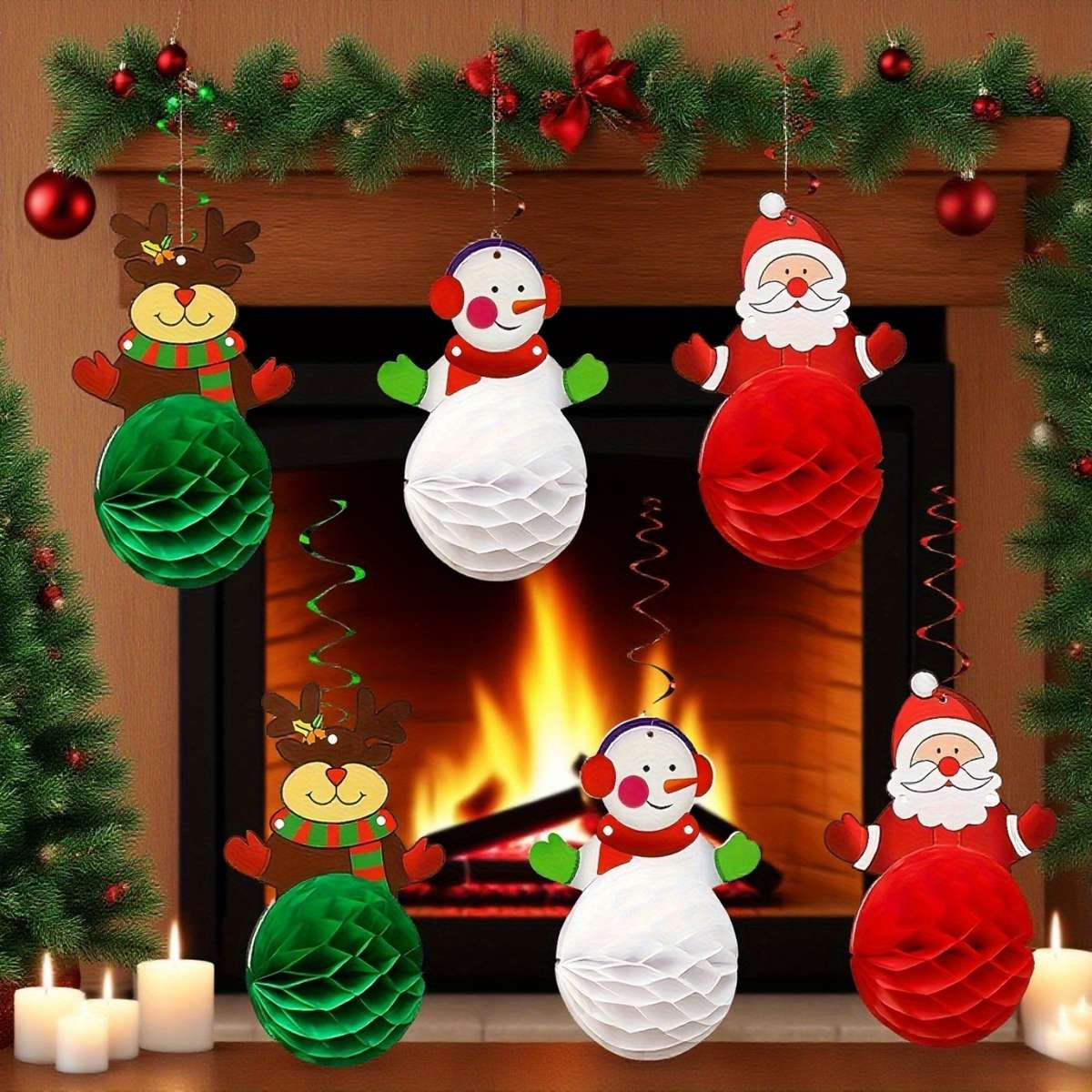 Christmas Decorations Style Christmas Quantity 6Pcs