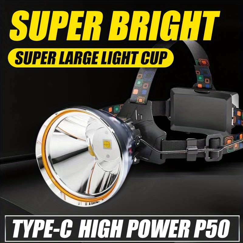 Headlamp Model Xhp50 6000Mah