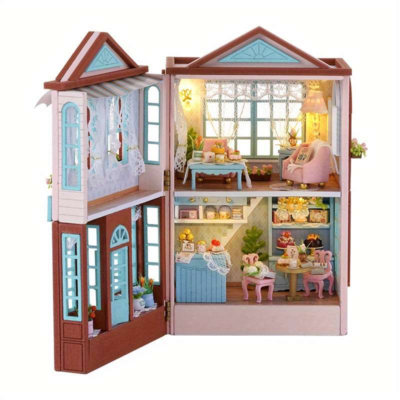 Building Toy Architectural Model Toy Set Color D 013 Manxing Dessert Shop