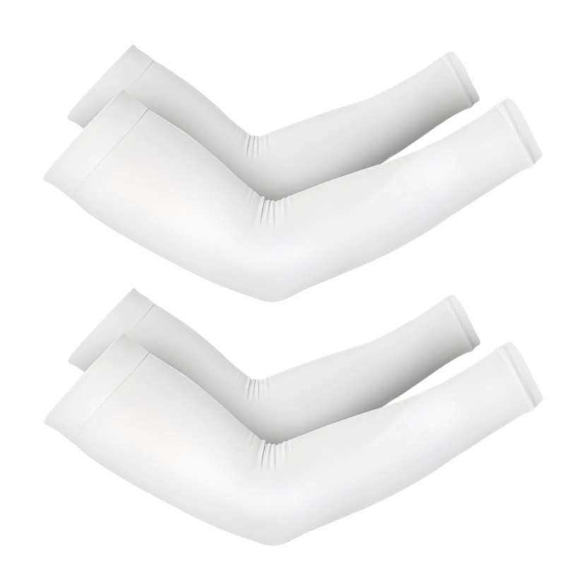 Sunscreen Sleeves Color Orange Quantity 2 Pairs