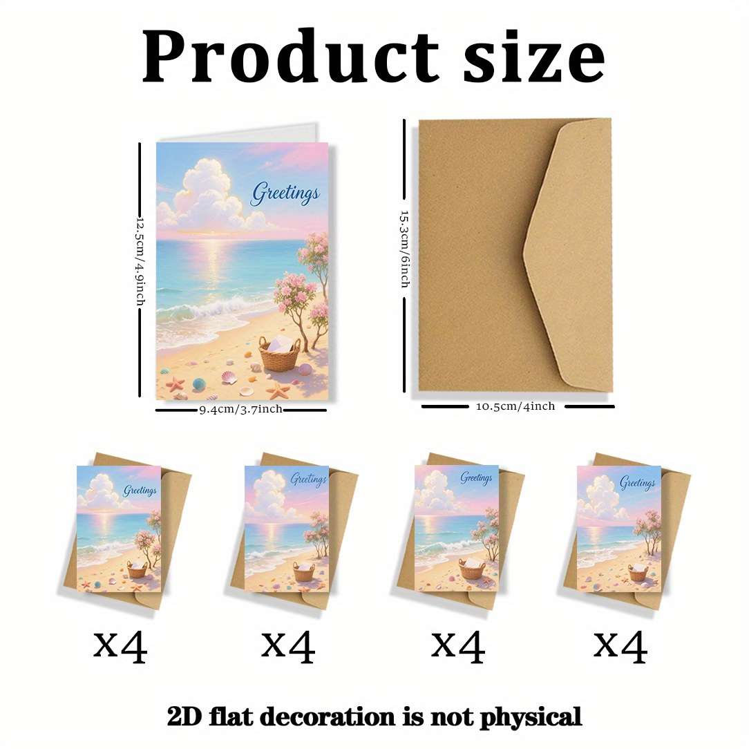 Greeting Cards Size 9.4X12.45Cm