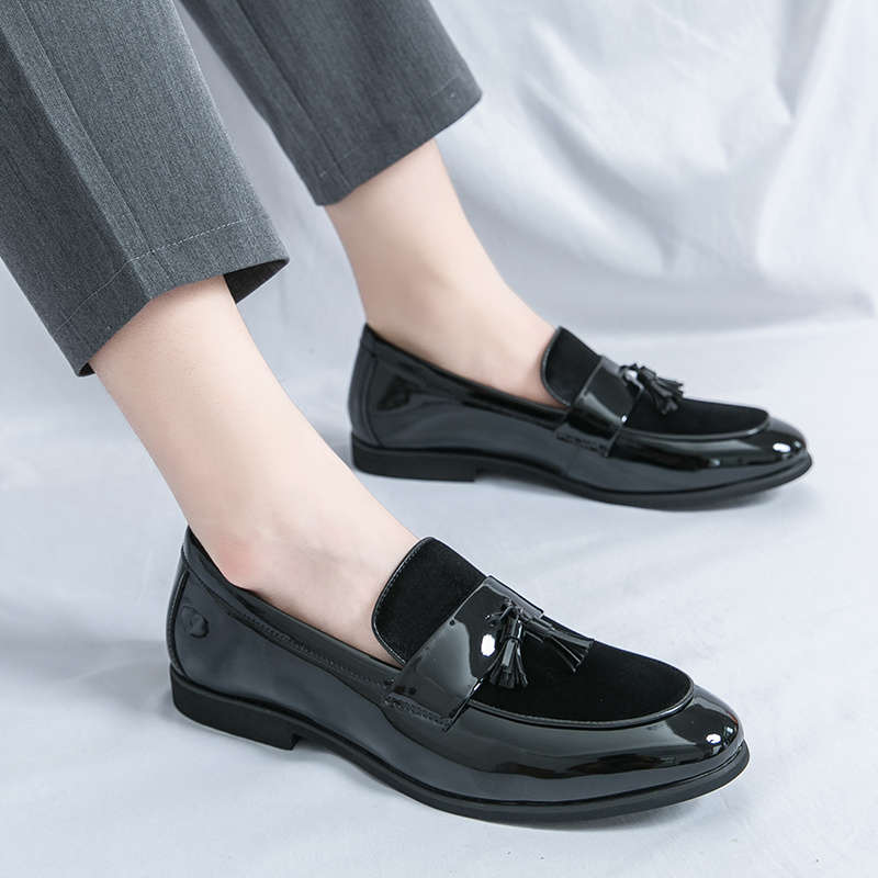 Mens Leather Shoes Color Black Sizeuk 6.5
