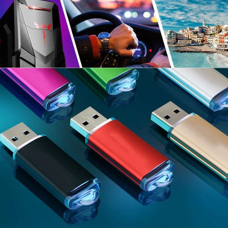 Usb Flash Drive Color 5Pcs Black Storage 2Gb