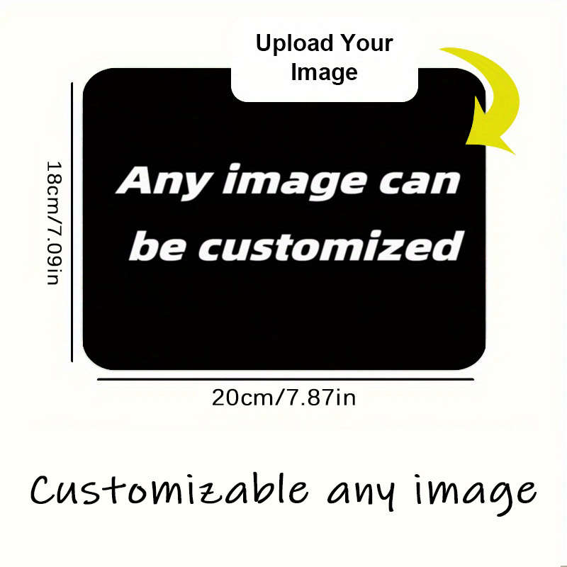 UltraSmooth EcoFriendly Custom Photo Mouse Upload Your For Pc Gamers 18X20Cm