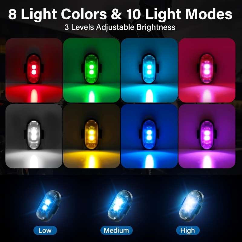Car Lights Items 2 Lights 1 Remote Control