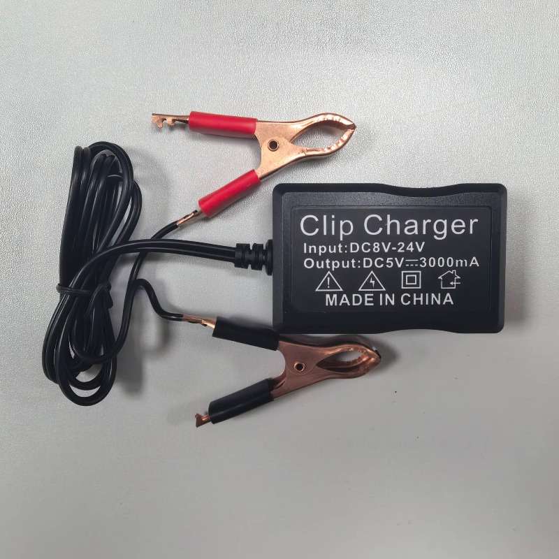 Versatile 1Pc 8V12V24V Alligator Clip Charger Battery Converter Power For Home