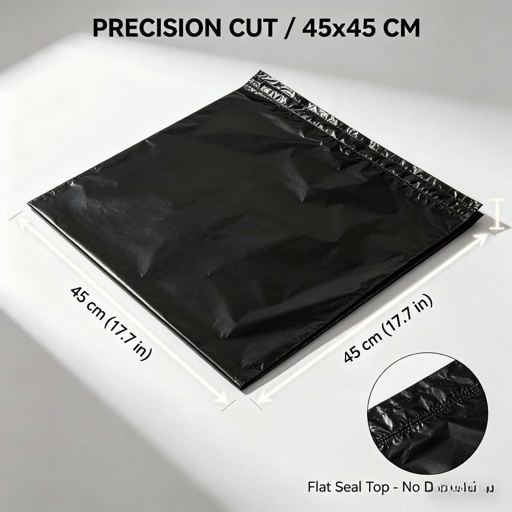 Trash Bag5 Rolls100 Pieces Black