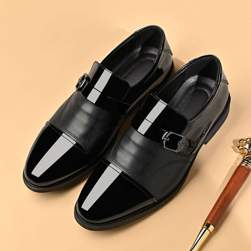Mens Leather Shoes Color Black Sizeuk 10