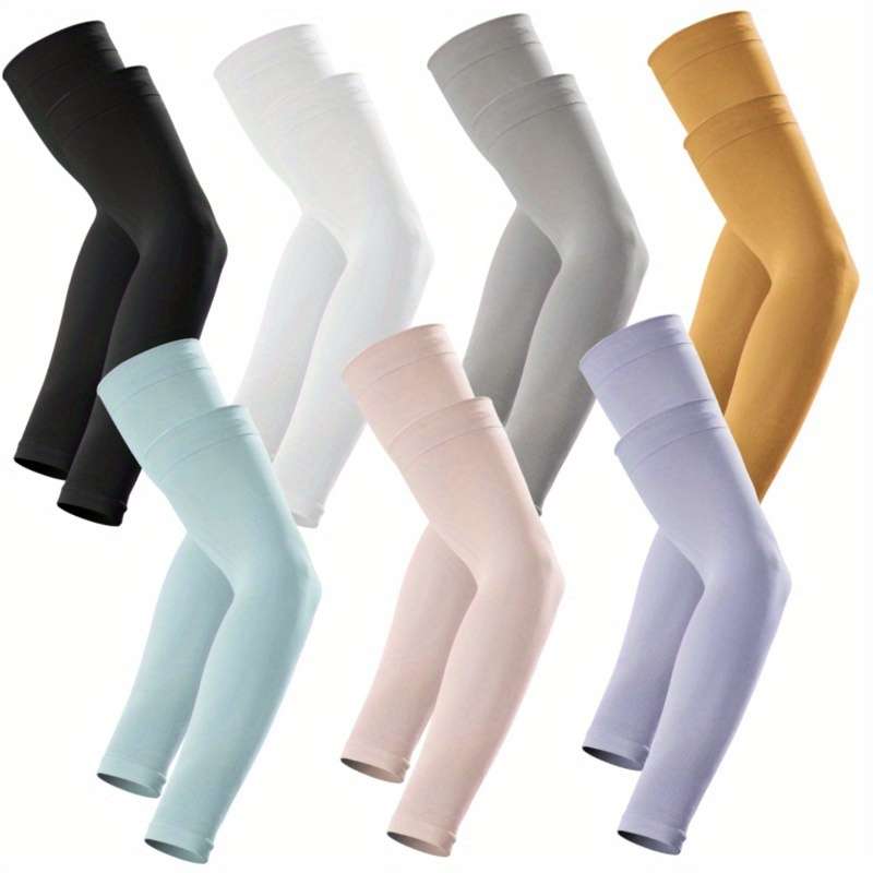 Sunscreen Sleeves Color 2 Black 2 Green White Sky Blue Orange