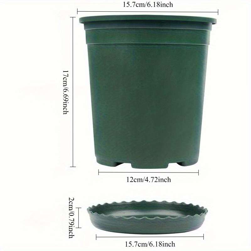 Flowerpot Color Green Quantity7Pcs Pots7Pcs Saucers