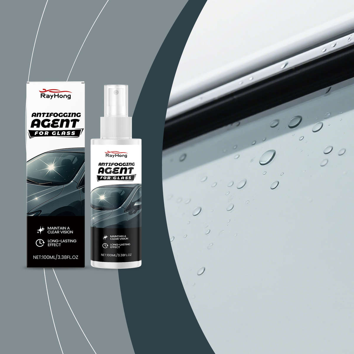 Professional Advanced Ultra Crystal Rayhong Window Defogger Spray Antifog Rain